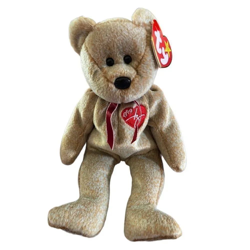 1999 Signature Bear Ty Beanie Baby Plush Collectible